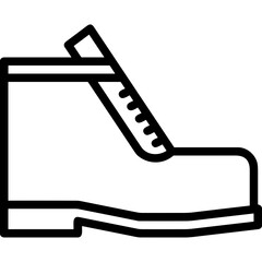 Boots symbol icon vector image. Illustration of the boot footwear shoe design image