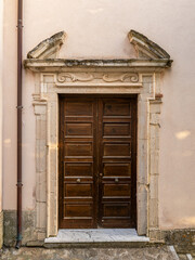 old wooden door