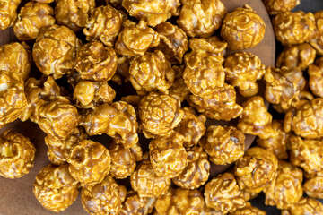 delicious sweet popcorn with lots of caramel