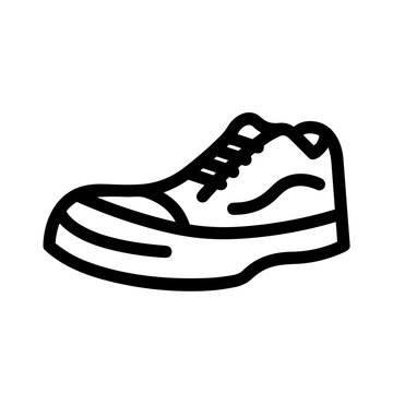 Boots symbol icon vector image. Illustration of the boot footwear shoe design image