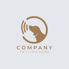 Dog logo design template