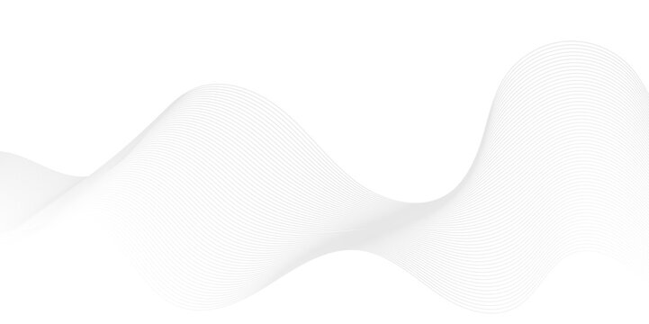 Abstract White Paper Tecnology Wave Background. Abstract Gradiant And White Wave Curve Lines Banner Background Design. Vector Illustration. Modern Template Abstract Design Flowing Particles Wave.