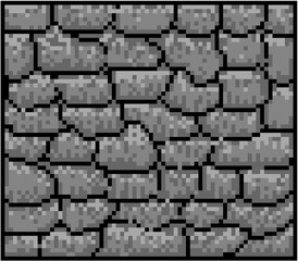 Pixel grey brick