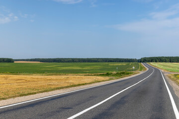 Narrow paved road for cars