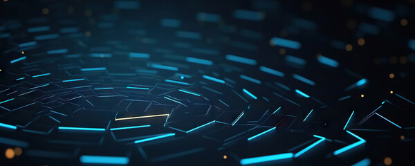 Obraz premium Abstract digital background. Data universe illustration. Ideal for depicting network abilities, technological processes, digital storages, science, education, etc.