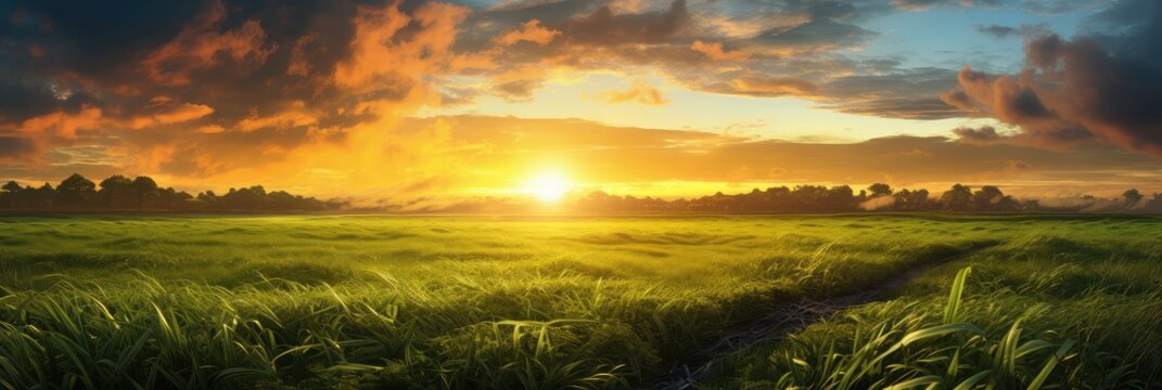 Breathtaking view photo realistic illustration - Generative AI.