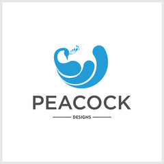 colorful peacock vector illustration usable for logo design related to poultry. nature. farmer. animal.bird