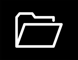 folder opened icon, simple, vector illustration 