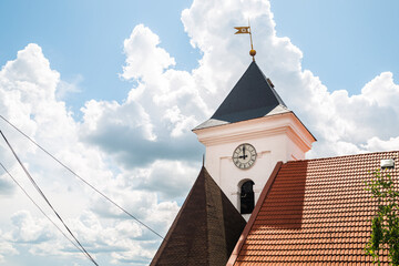 The Palanok Castle walls and towers, the castle in the city of Mukachevo in the Transcarpathian...