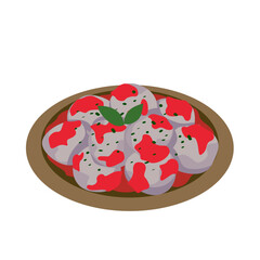 Indonesian Meatball Illustration Set