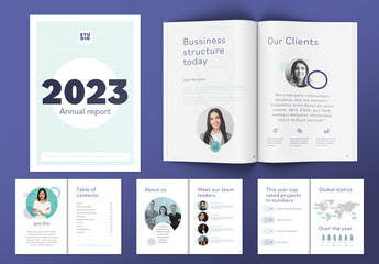 Business Annual Report Brochure Layout