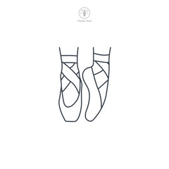 Ballet Shoes icon symbol vector illustration isolated on white background