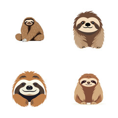 set of cartoon animals