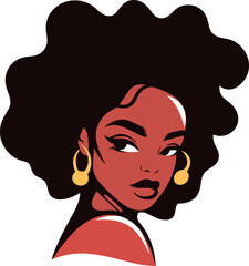 portrait of a afro girl