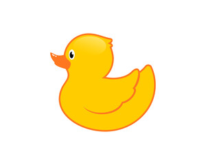 Funny Duck toy vector illustration 