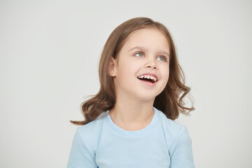 cheerful little girl