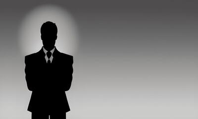 silhouette of a person, Generative ai