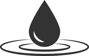 Drop water icon vector isolated design element