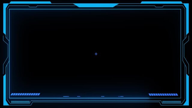 Virtual Reality Interface Frames. Cyberpunk computer elements HUD futuristic user interface screen element. layout design. Sci fi virtual tech display. HUD, UI, GUI futuristic frame user interface
