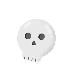 Halloween Skull on transparent background
