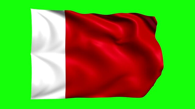 green screen animated dubai flag