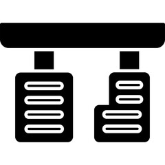 Obraz premium Pedals Icon
