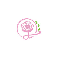 pink rose on white,pink woman