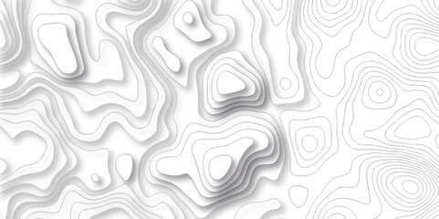 Pattern with lines and dots The stylized height of the topographic map contour in lines and contours isolated on transparent. Black and white topography contour lines map isolated on white background.