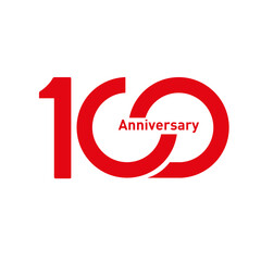 100th anniversary typographic logo work
