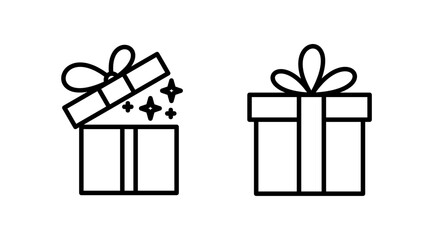 Gift icon vector. gift box icon. birthday gift