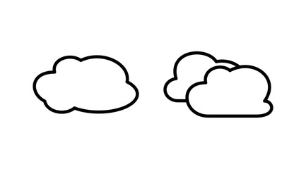 Cloud icon vector. cloud data. cloud services