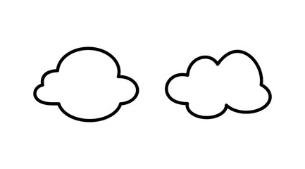 Cloud icon vector. cloud data. cloud services