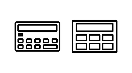 Calculator icon vector. math icon. finances sign