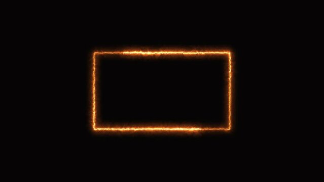 glowing neon frame