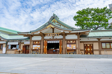 Naklejka premium 亀山八幡宮(亀山宮)の風景