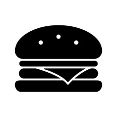 Burger icon vector. fast food illustration sign. food symbol.