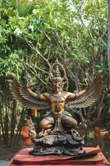 Bronze statue of Garuda of Asian culture