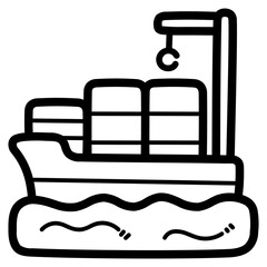 shipping line icon style