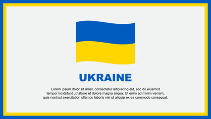 Ukraine Flag Abstract Background Design Template. Ukraine Independence Day Banner Social Media Vector Illustration. Ukraine Banner