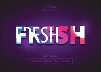 FRESH VECTOR TEXT STYLE EFFECT