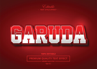 GARUDA VECTOR TEXT STYLE EFFECT
