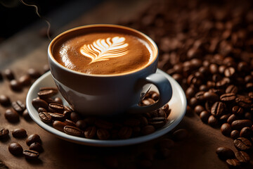 Aromatic Morning Coffee Delight - Generative AI
