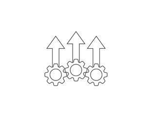 Efficiency, business, management icon. Vector illustration.