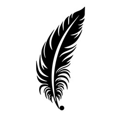 bird feather silhouette illustration 