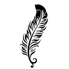 Obraz premium bird feather silhouette illustration 