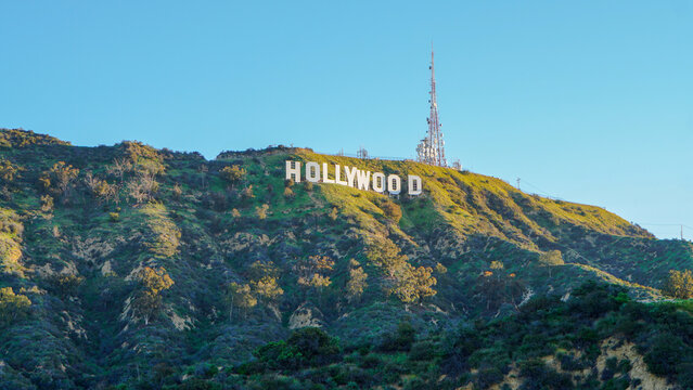 HOLLYWOOD, CALIFORNIA - SEPTEMBER 24, 2021: Hollywood Sign
