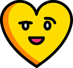 Fototapeta premium heart cartoon