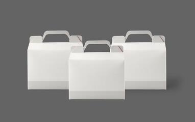 3d render of craft paper mockup template