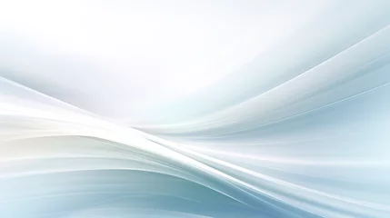 Behangcirkel abstract white waves background © Yi_Studio