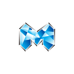 Obraz premium m 3d logo